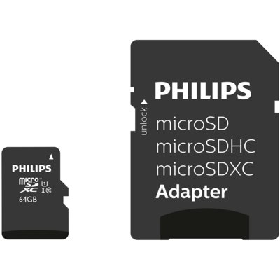 Philips MicroSDXC 64GB UHS-I/U1 A1 V10 FM64MP45B/10 FM64MP45B/10