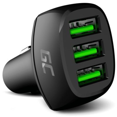 GreenCell Green Cell Power Ride Car Charger 3x USB Ultra Charge Quick Charge 3.0 CADGC01