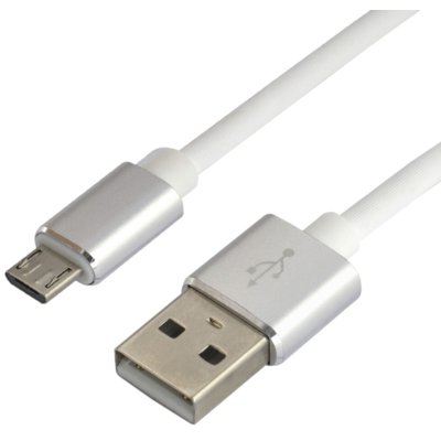 everActive Kabel przewód silikonowy USB micro USB everActive CBS-1.5MW 150cm z obsługą szybkiego ładowania do 2,4A biały CBS-1.5MW