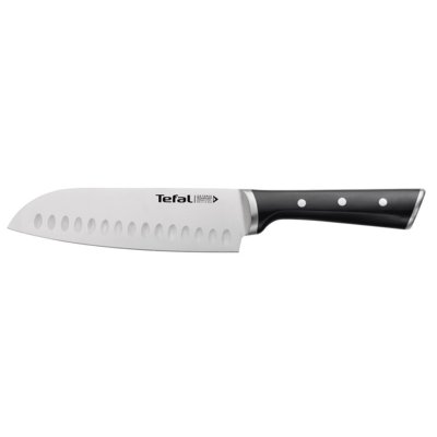 Tefal Ingenio Ice Force nóż Santoku-18 cm, stal nierdzewna/czarna, 39 x 8.2 x 3 cm K23206