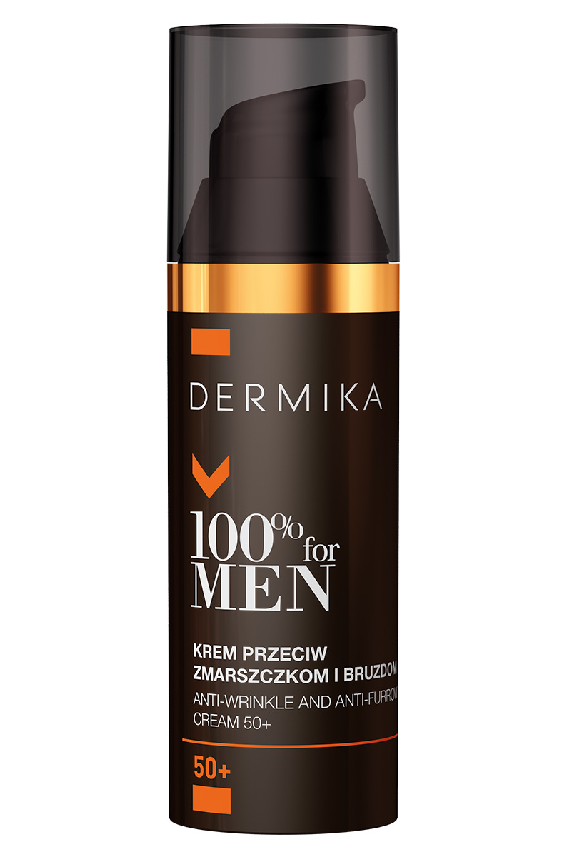 Dermika Dermika 100% For Men krem dla mężczyzn przeciw zmarszczkom i bruzdom 50+ 50ml