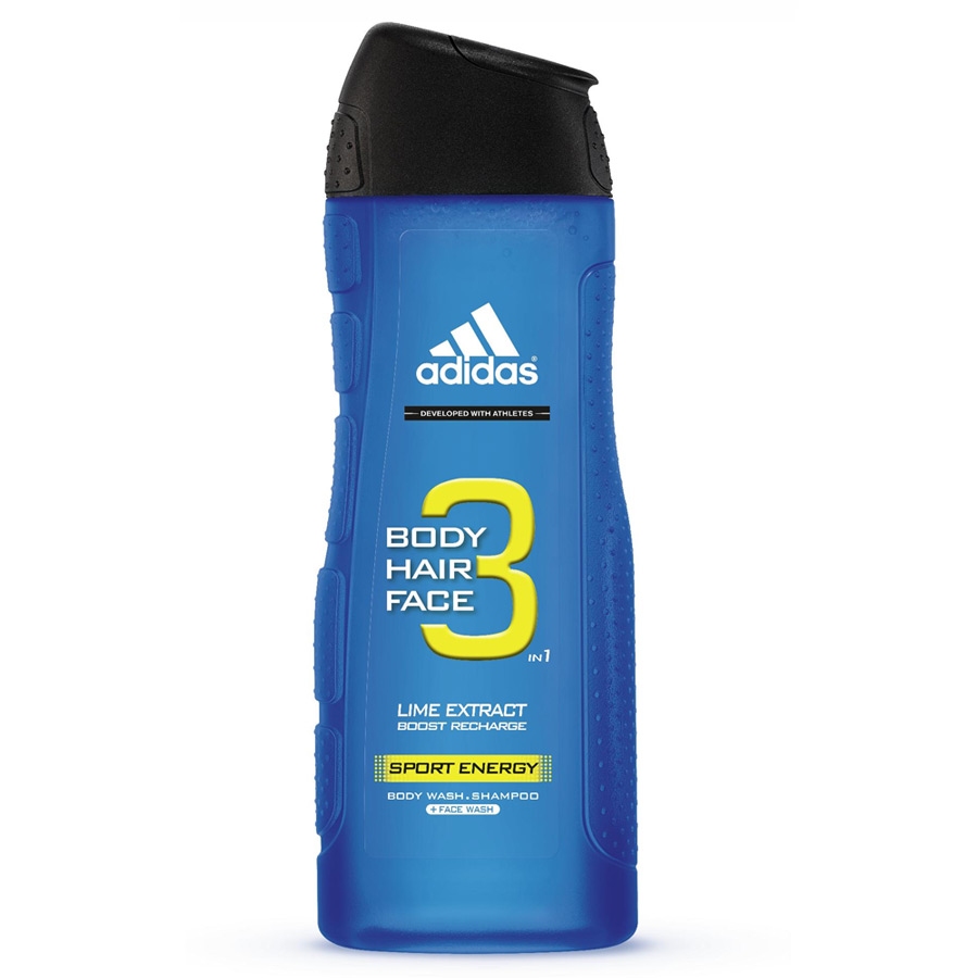 Adidas 3in1 Sport Energy żel pod prysznic 400ml M)