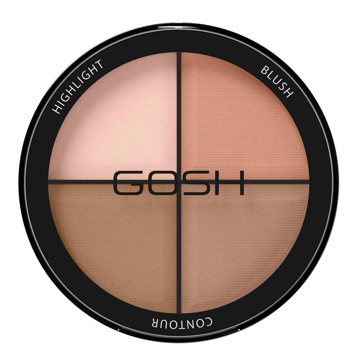 Gosh Contourn Strobe Kit paleta do konturowania twarzy 15g