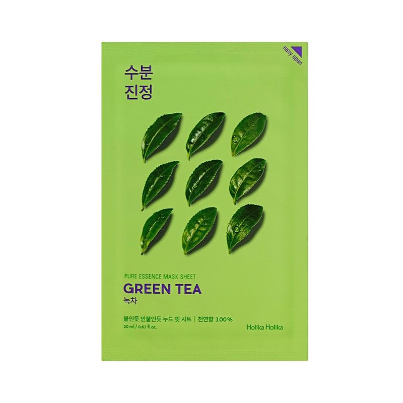 Holika Holika Pure Essence Mask Sheet Green Tea przeciwzapalna maseczka z ekstraktem z zielonej herbaty 20ml