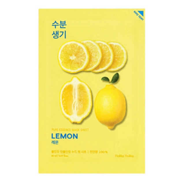 Holika Holika Pure Essence Mask Sheet Lemon rozjaśniająca maseczka z ekstraktem z cytryny 20ml