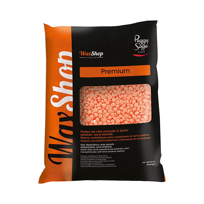 Peggy Sage perełki wosku do depilacji na gorąco pomarańczowe 800g ref 601018