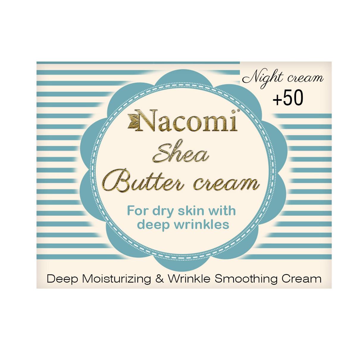 Nacomi krem shea z peptydem 50+ na noc 50ml