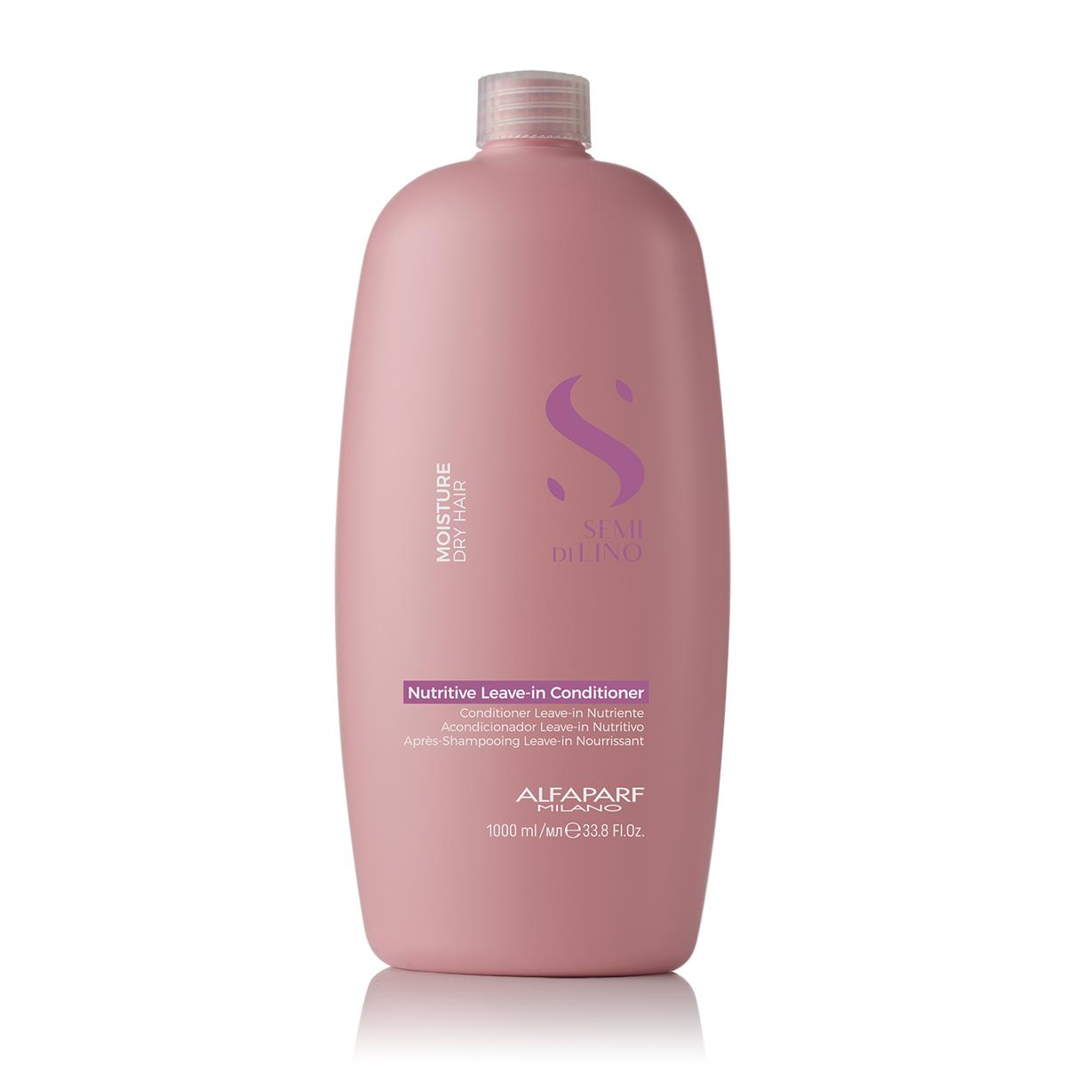 Alfaparf MILANO SEMI DI LINO MOISTURE NUTRITIVE LEAVE-IN CONDITIONER- ODŻYWKA NAWILŻAJĄCA DO WŁOSÓW SUCHYCH, 1000ML ALF000144