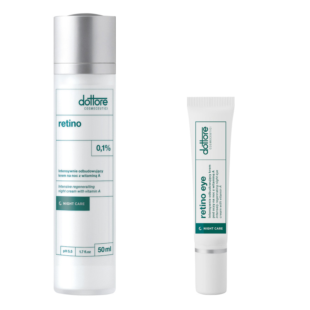Dottore KURACJA ODBUDOWUJĄCA 2019 Zestaw Retino 0,1% 50ml + Retino Eye 0,03% 15ml