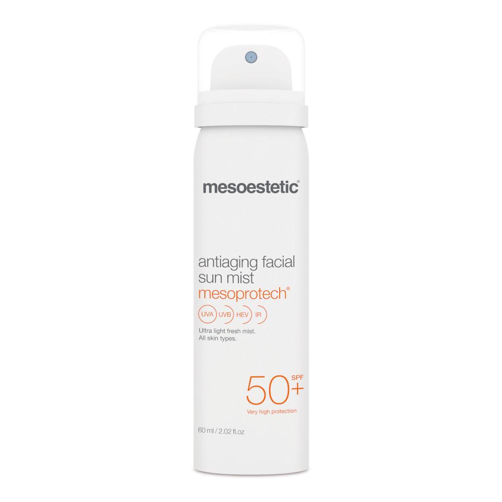 MESOESTETIC Mesoprotech Antiaging Facial Sun Mist mgiełka do twarzy z ochroną przeciwsłoneczną SPF50+ 60 ml