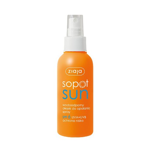 Ziaja Sopot Sun wodoodporny olejek do opalania w sprayu SPF6 125 ml