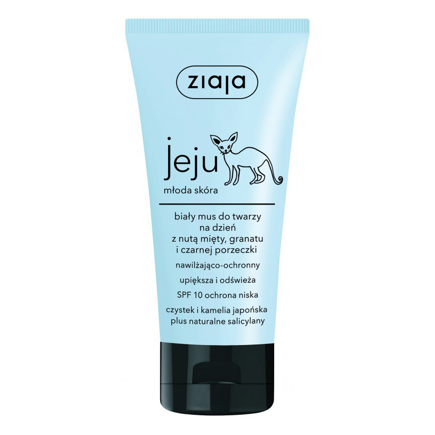 Ziaja Jeju biały mus do twarzy na dzień z SPF10 50ml