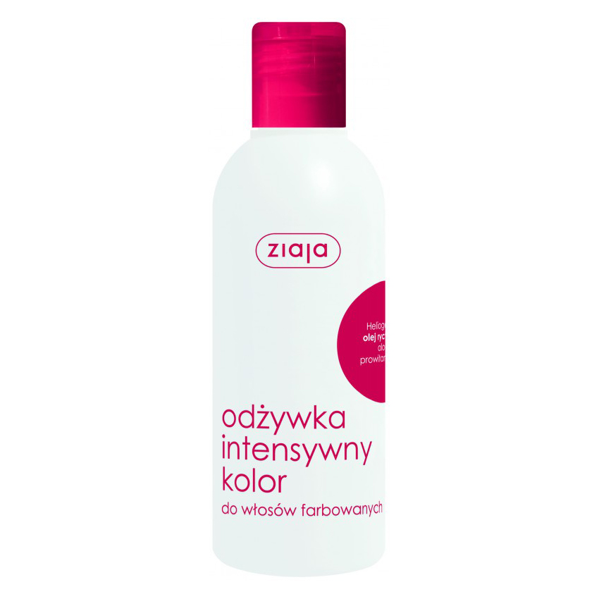 Ziaja Odżywka intensywny kolor do włosów farbowane z olejem rycynowym, 200ml