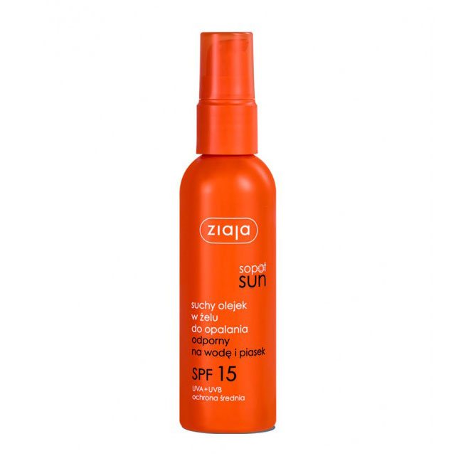 Ziaja Sopot Sun suchy olejek w zelu 90ml SPF15 015930