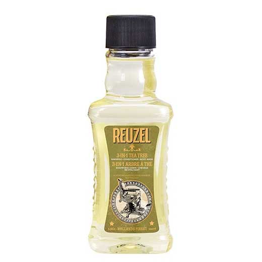 Reuzel 3in1 Tea Tree żel pod prysznic/szampon/odżywka 100ml