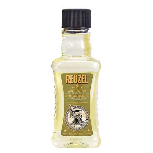 Reuzel 3in1 Tea Tree żel pod prysznic/szampon/odżywka 100ml
