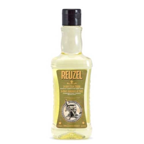 Reuzel 3in1 Tea Tree żel pod prysznic/szampon/odżywka 350ml