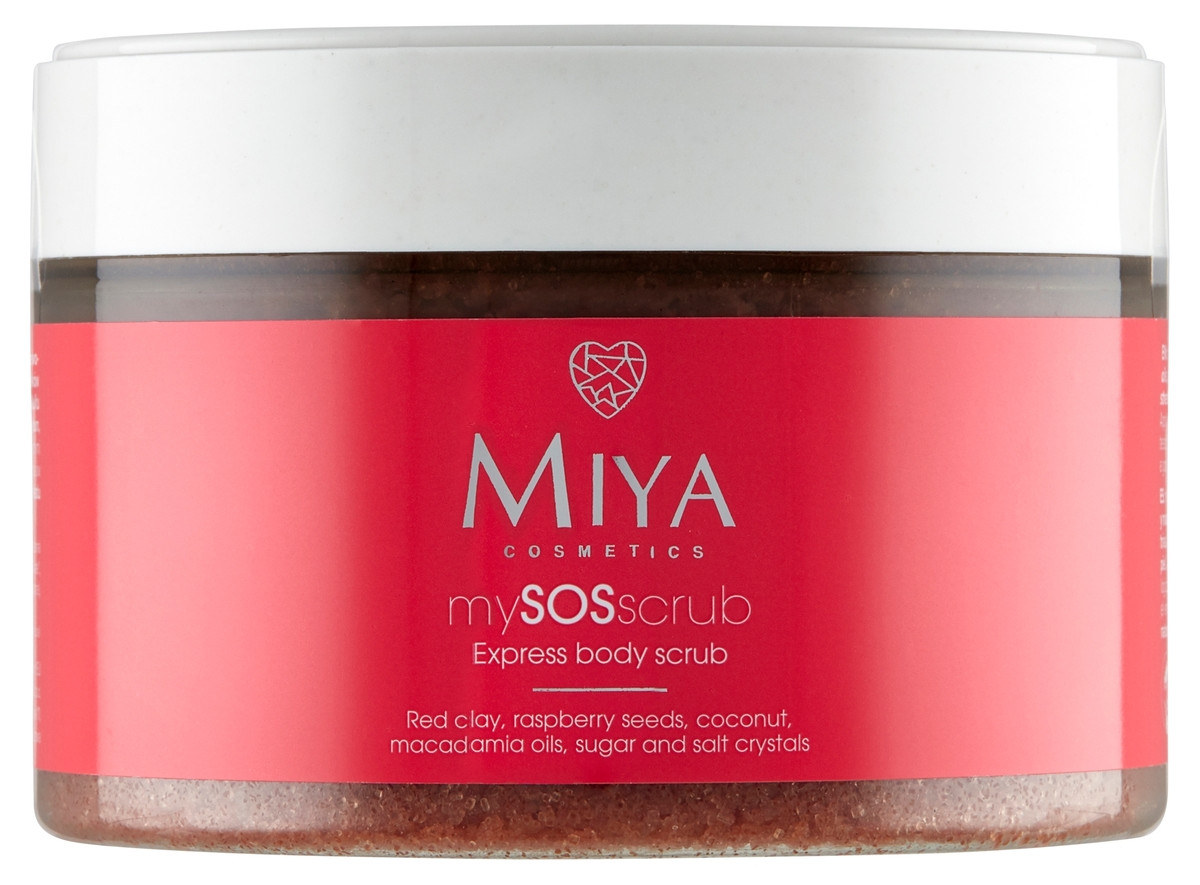 Miya Cosmetics Miya My SOS Scrub Peeling do ciała z czerwoną glinką i olejkami 200g