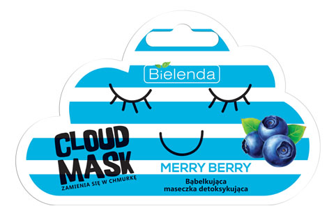 Bielenda Cloud Mask MERRY BERRY Bąbelkująca maseczka detoksykująca 6g 1234615990