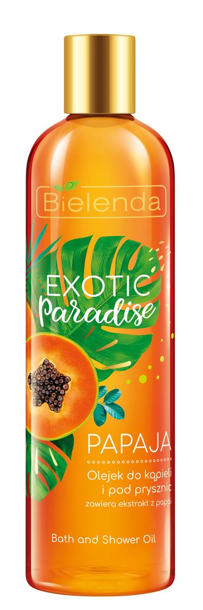 Bielenda Exotic Paradise Olejek do kąpieli i pod prysznic Papaja 400ml