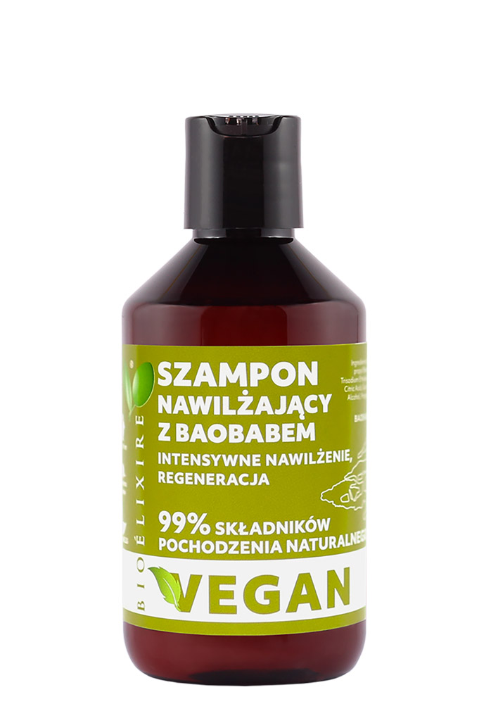 Bioelixire Vegan szampon z baobabem nawilżanie i normalizacja 300ml