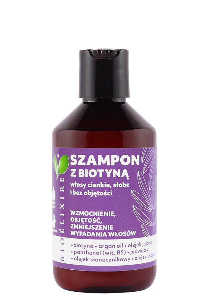 Bioelixire szampon z biotyną wzmocnienie i objętość 300ml