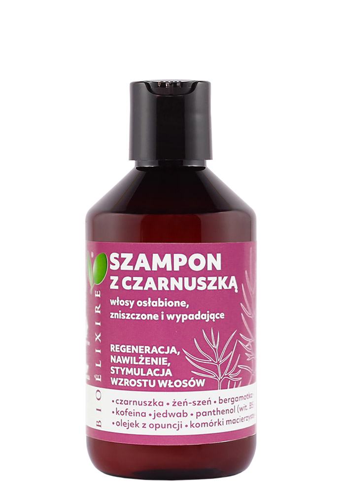 Bioelixire szampon z czarnuszką regeneracja i nawilżenie 300ml