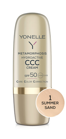 Yonelle Metamorphosis hydroaktywny krem koloryzujący CCC SPF 50 1 Summer Sand 30ml