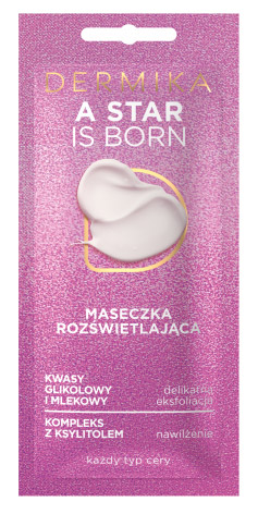 Dermika A Star is born rozświetlająca maseczka piękności 10ml