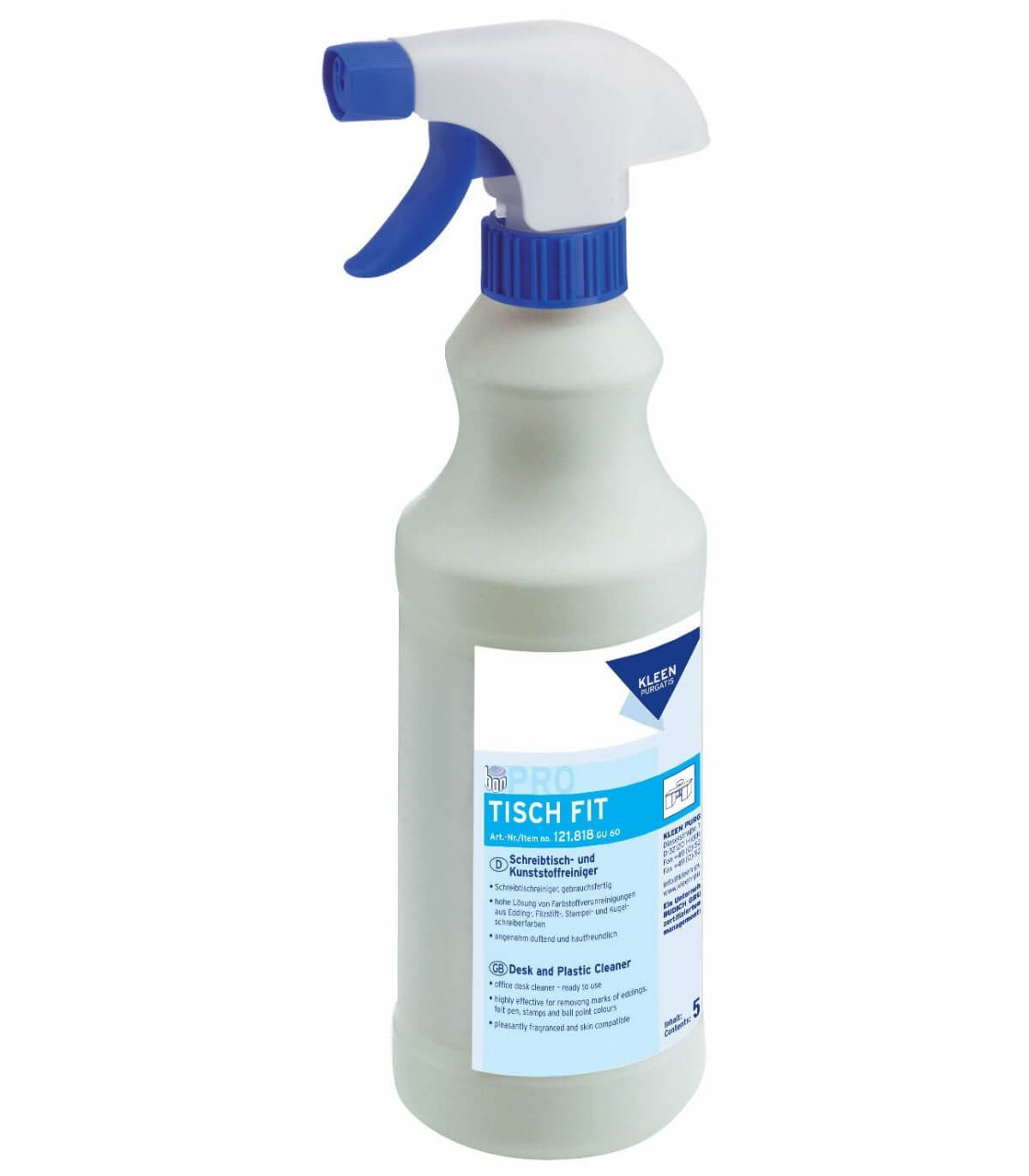 Kleen Tisch - Fit - środek usuwający silne zabrudzenia - 0,5 litra ze spryskiwaczem