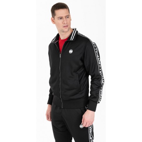 Bluza Rozpinana Pit Bull Oldschool Tape Logo Black