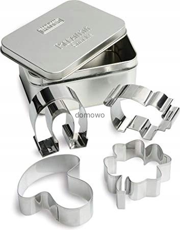 METALOWE FOREMKI WYKRAWACZE 4 szt duże zest.3