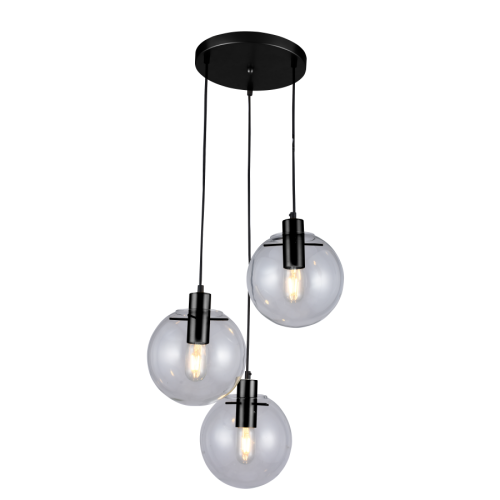 Light Prestige Puerto 3 wisząca czarna LP-004/3P BK