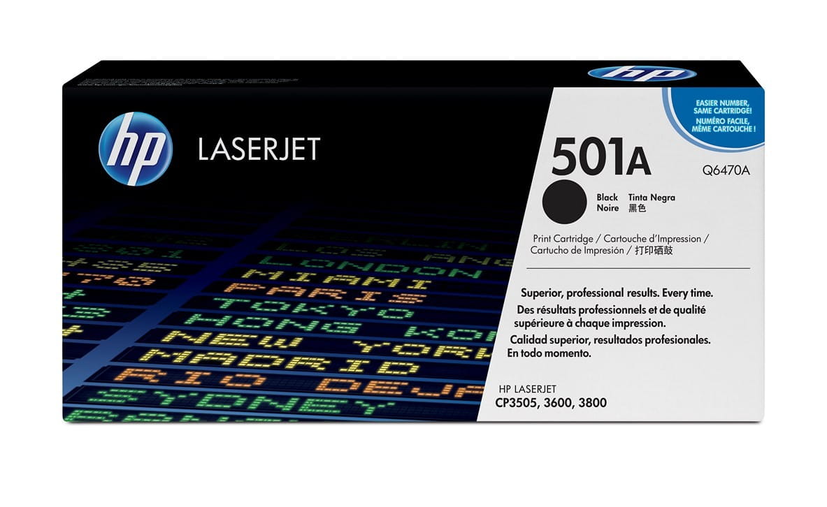 Toner HP 501A Q6470A 6k BK Oryginał NO BOX