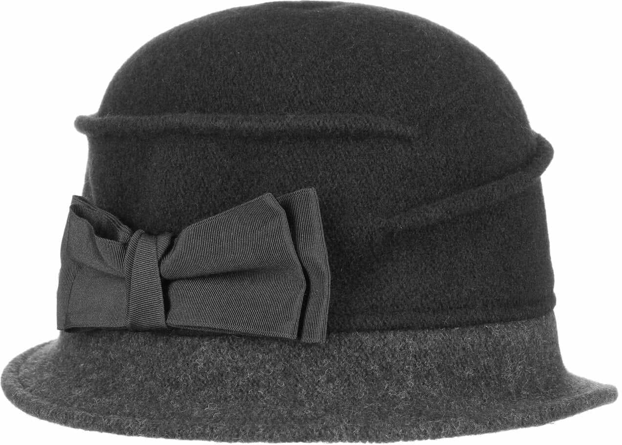 Czapka z Sukna Welnianego Oretka by Lierys, czarny, One Size