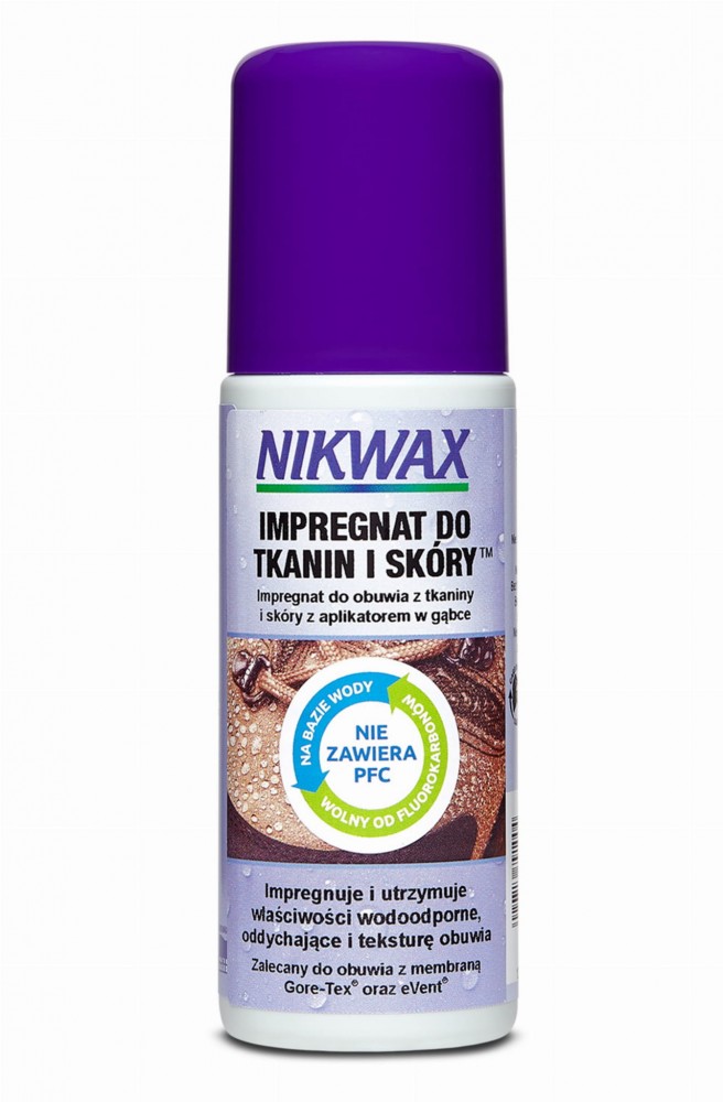 Impregnat do butów z tkaniny i skóry Nikwax 125 ml gąbka