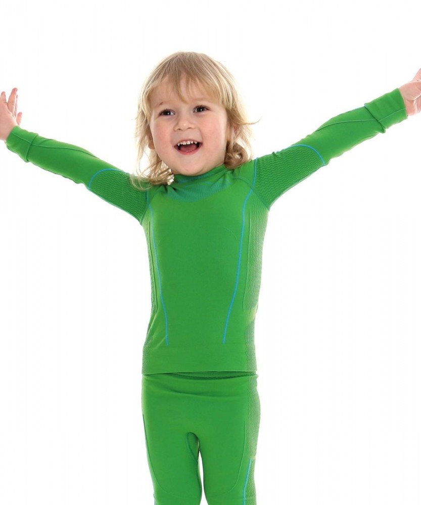 Bluza termoaktywna dla chłopca Brubeck Thermo LS13660 zielony