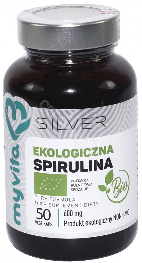 MyVita SILVER SPIRULINA 100% BIO 50 WEG. KAPS.