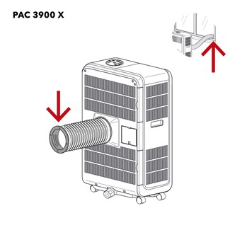 Trotec PAC 3500 X przyłącze wąż / okno