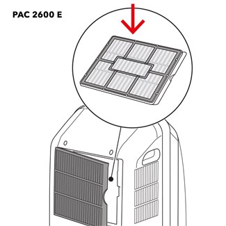 Trotec PAC 2600 E filtr powietrza duży