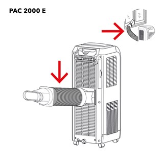 Trotec PAC 2000/2010/2600/2610 E wąż powietrza odprowadzanego