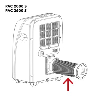 Trotec PAC 2000 S / PAC 2600 S wąż powietrza odprowadzanego