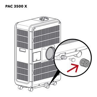 Trotec PAC 3500 X zakrętka odpływ