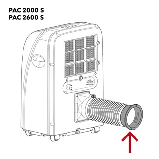 Trotec PAC 2600 S króciec powietrze odprowadzane okrągły