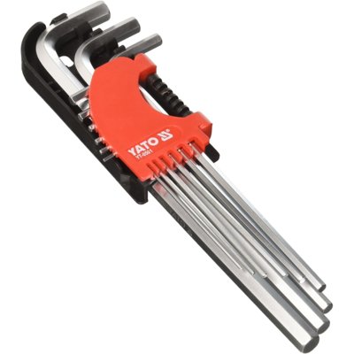 Yato Klucze imbus hex, długie 1,5-10, kpl. 9 szt. YT-0501