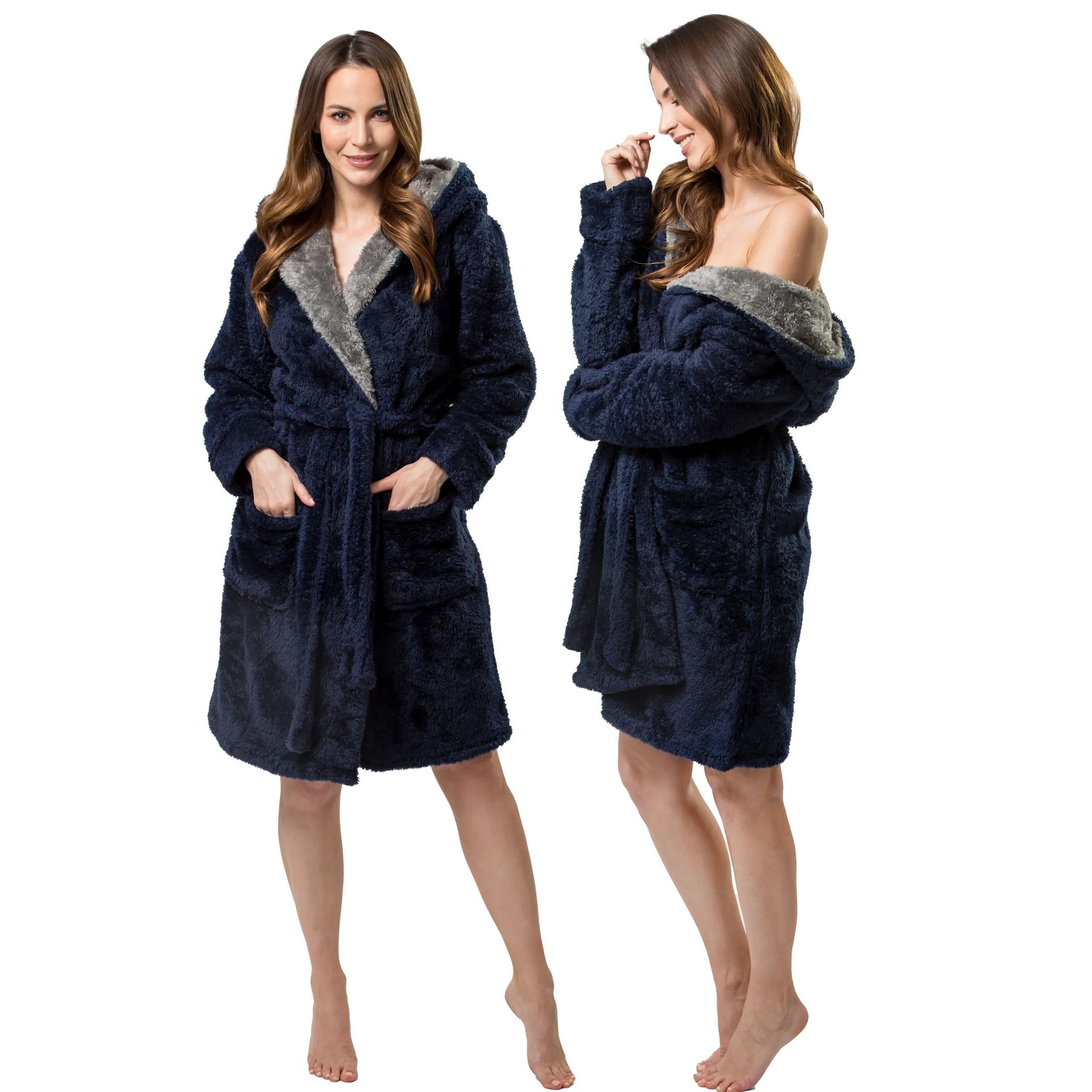 Tutumi Szlafrok Jordan Navy Grey