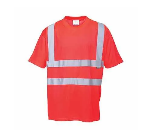 T-shirt ostrzegawczy PORTWEST S478 - Czerwony