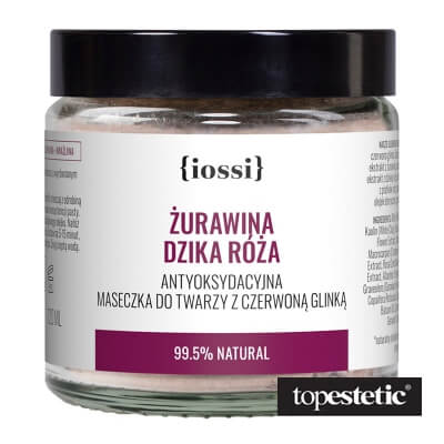 Iossi Iossi Cranberry Rosehip Żurawina, Dzika Róża. Antyoksydacyjna maseczka z czerwoną glinką 120 ml