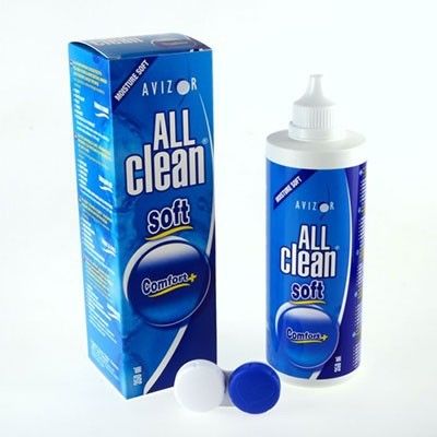 Płyn do soczewek kontaktowych Avizor All Clean Soft 350 ml