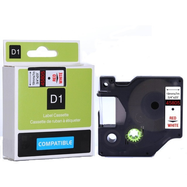 Taśma zamiennik Dymo 18054, S0718290, 9mm x 1, 5m czarny druk / żółty podkład